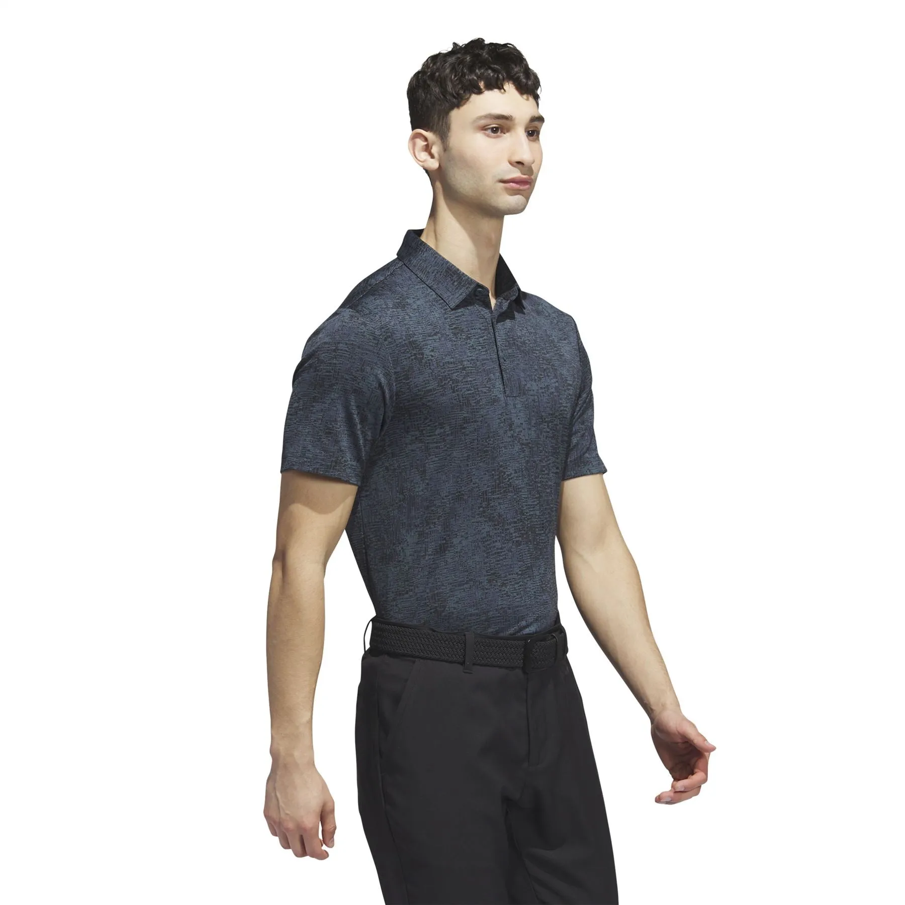 Aerial Jacquard Polo Artic Night - AW23