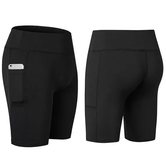 All Seasons Yoga Shorts with Phone Pocket