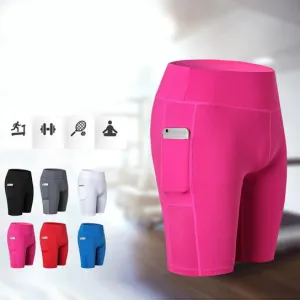 All Seasons Yoga Shorts with Phone Pocket