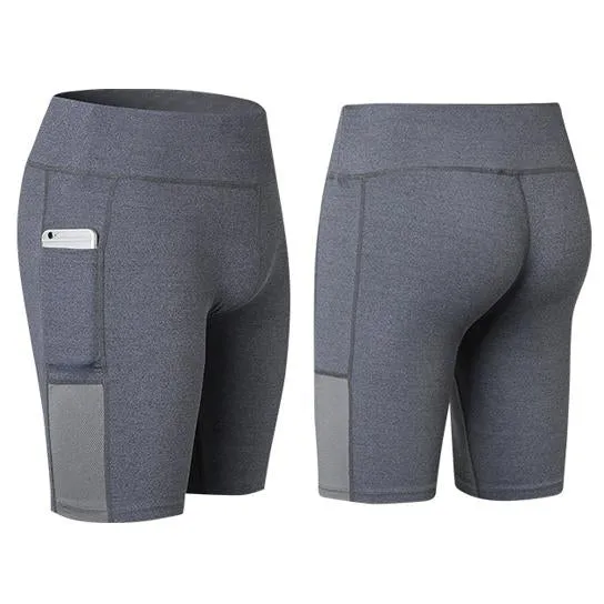 All Seasons Yoga Shorts with Phone Pocket