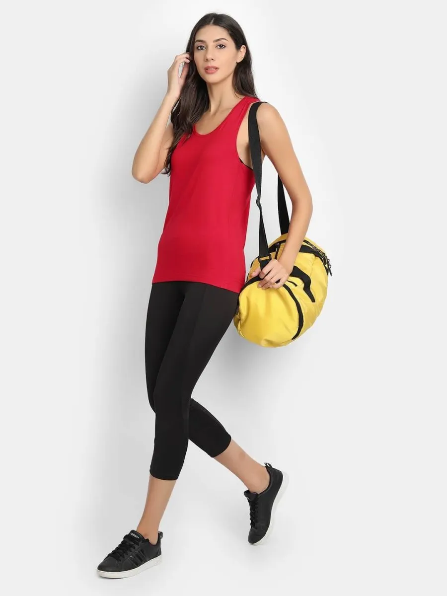 Bamboo Fabric Red Runner Vest