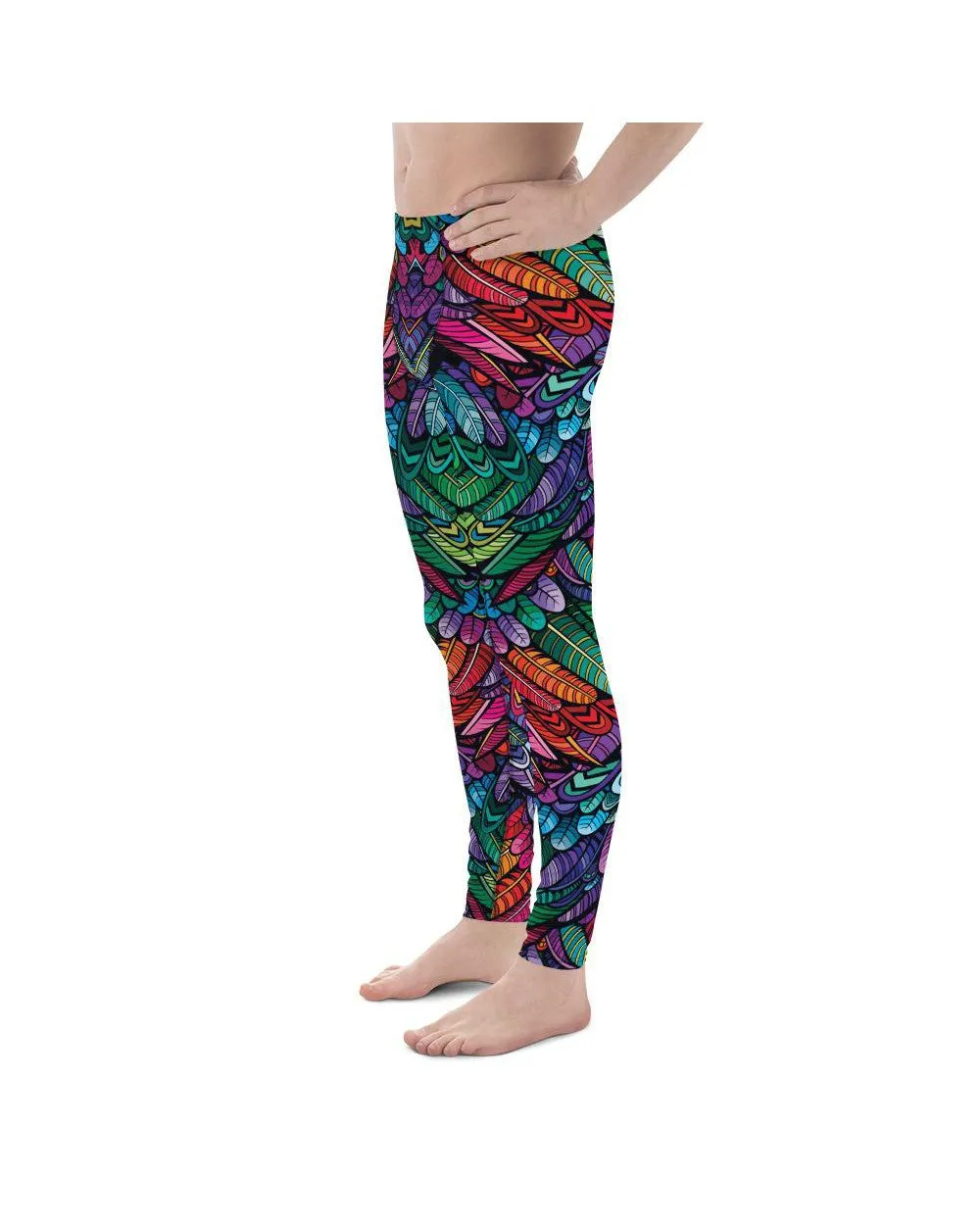 Colorful Feathers Meggings