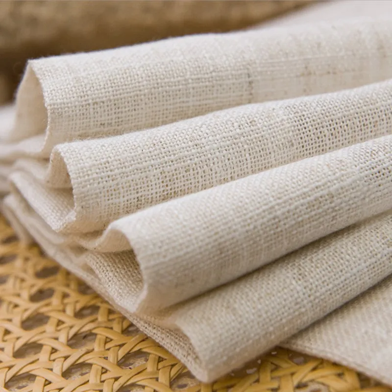 Estelle Linen Brown Japandi Light Filtering Custom Curtain