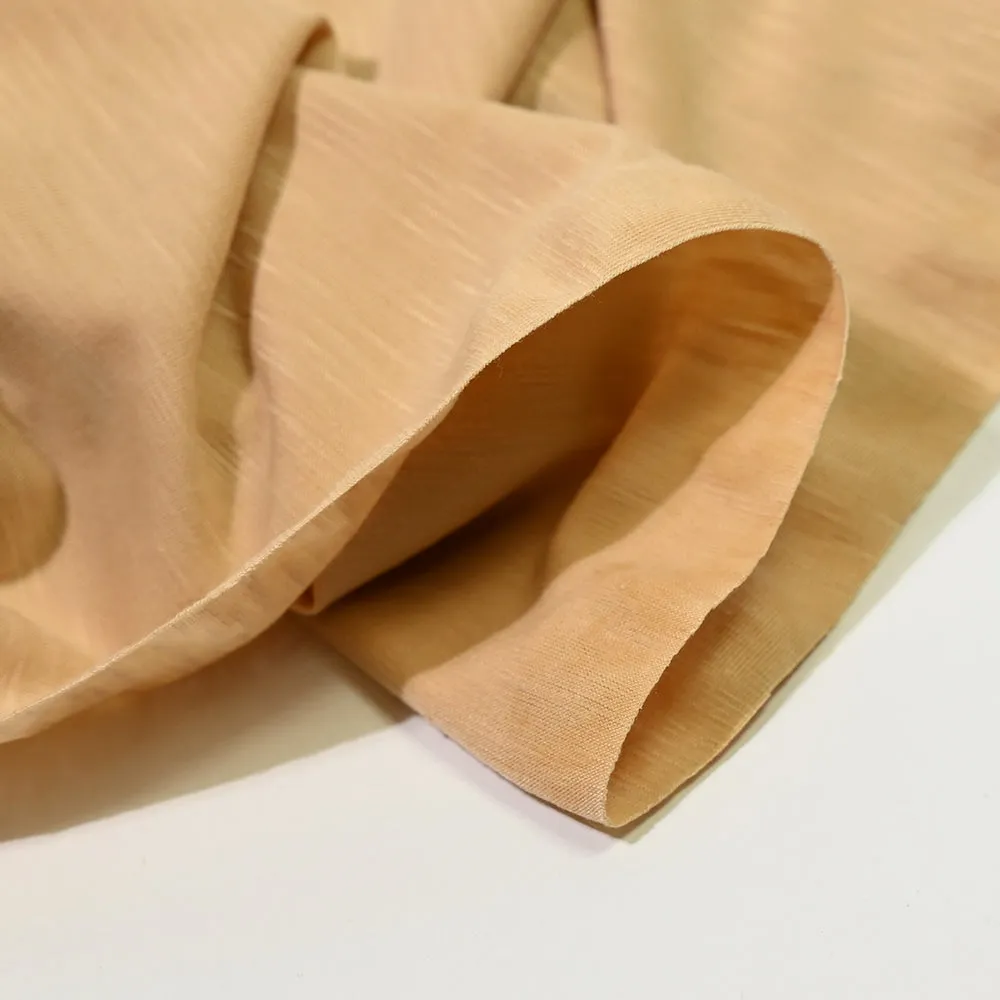 Jersey polyester flammé beige