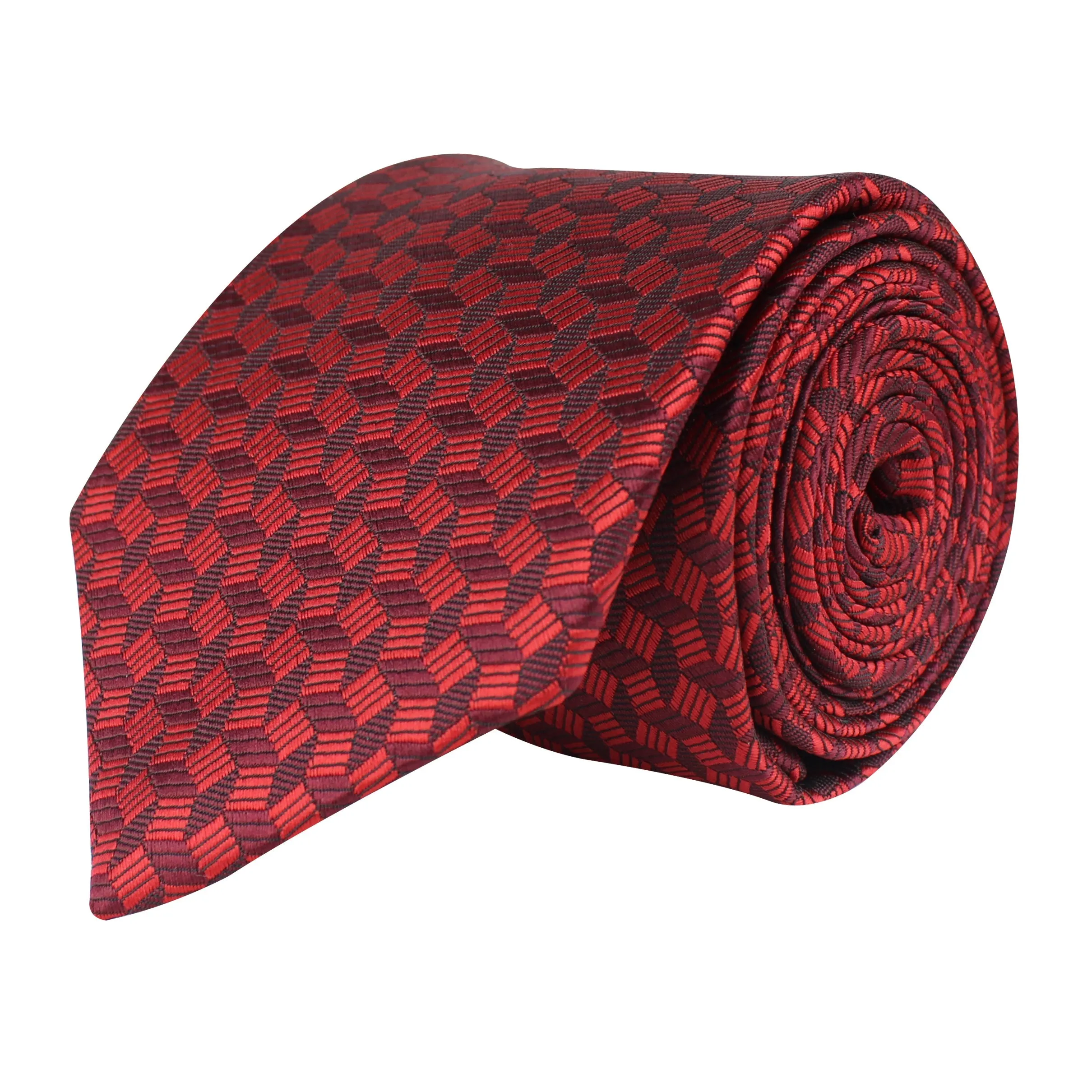 Kovove The Abstractzoid Red Necktie For Men
