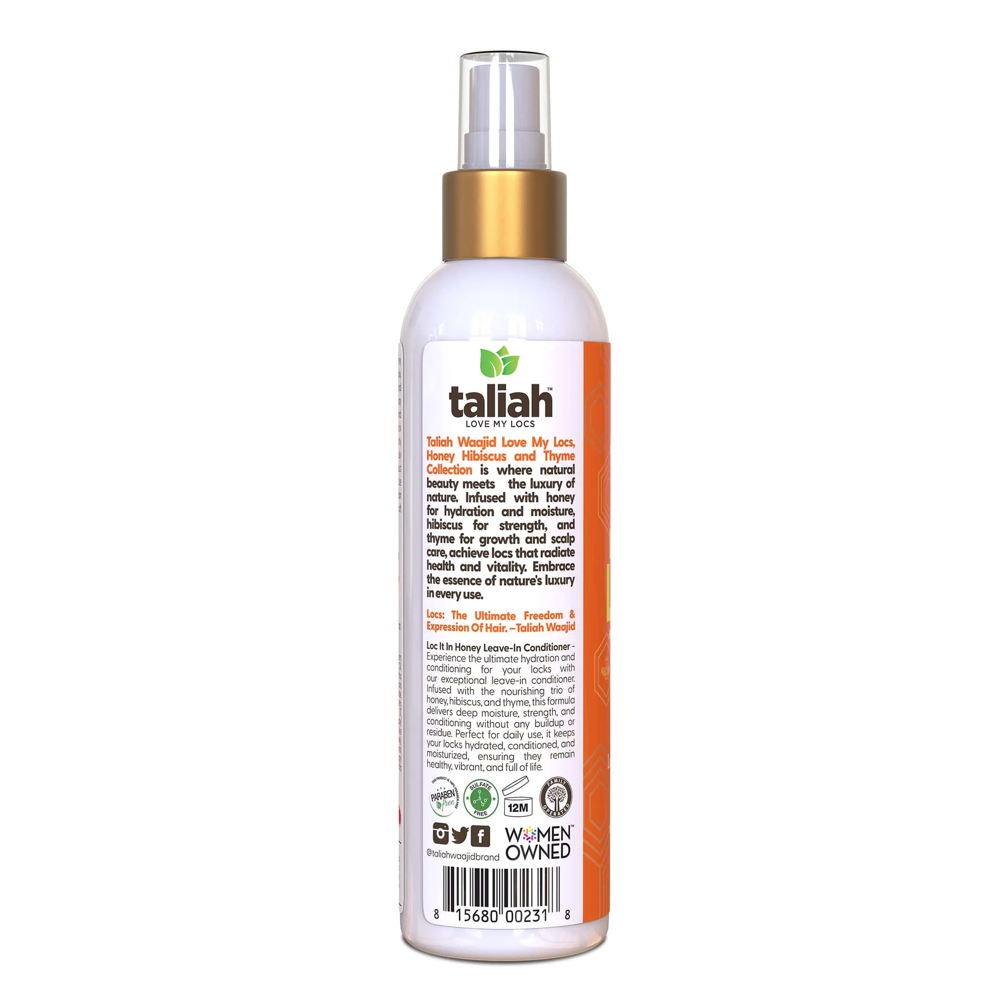 Taliah Waajid Love My Locs Loc It In Honey Leave-In Conditioner 8 oz