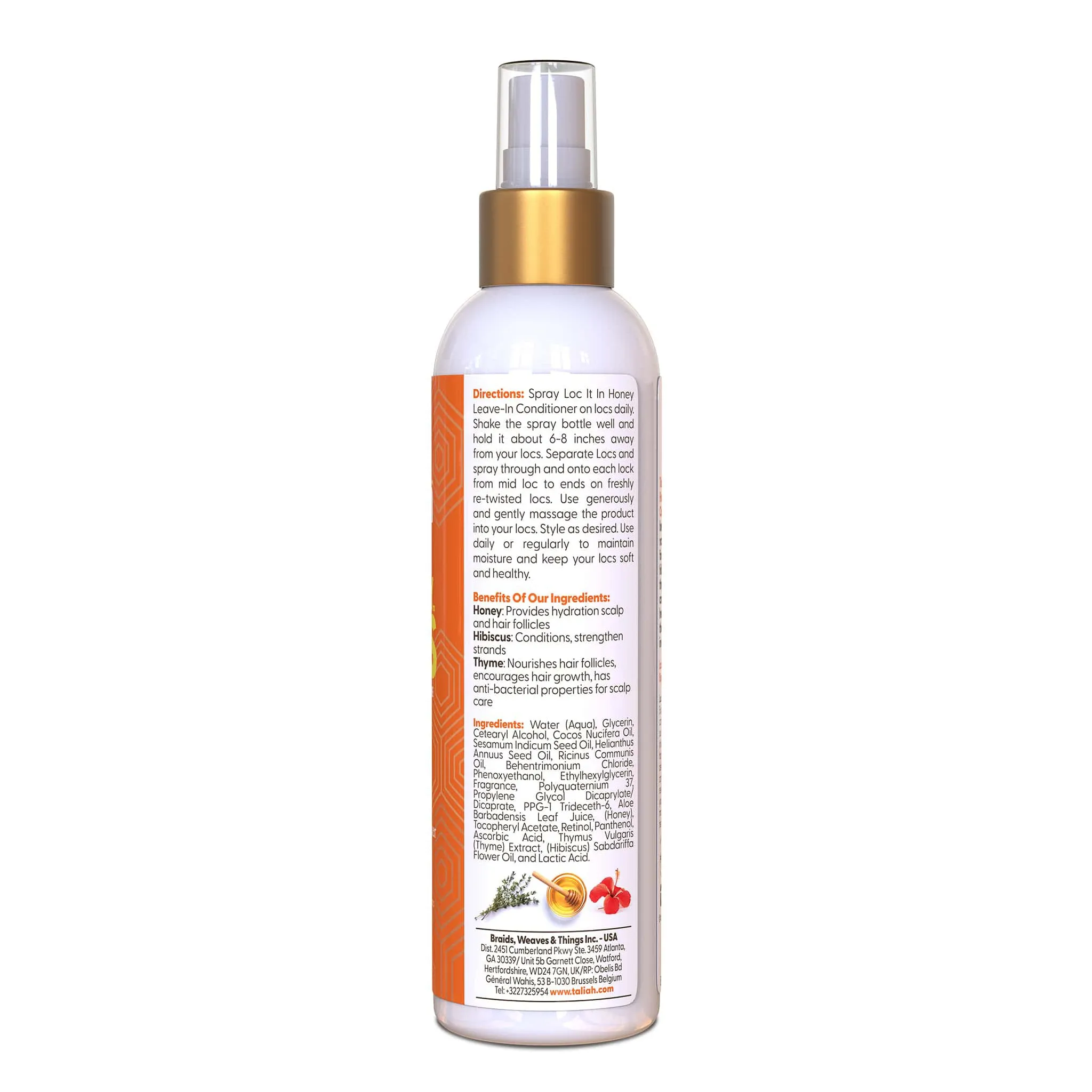 Taliah Waajid Love My Locs Loc It In Honey Leave-In Conditioner 8 oz